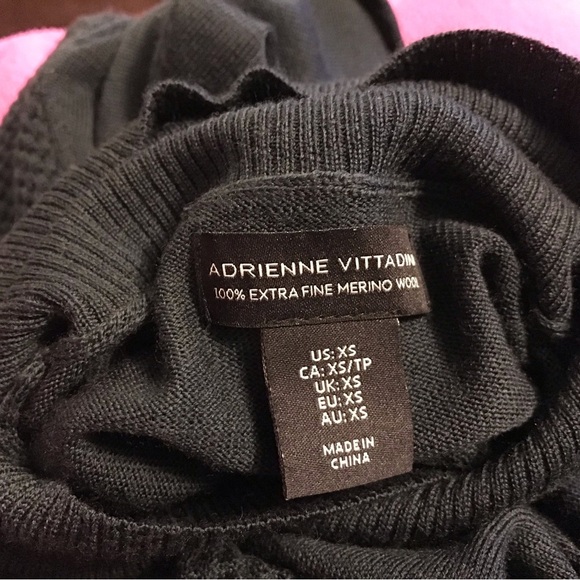 Adrienne Vittadini Sweater Merino Wool Long sleeve size XS Deep Hunter Green - Picture 2 of 6